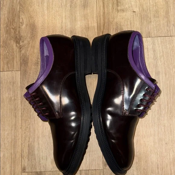 Paul Smith Men's Oxford Shoes in Dark Brown and Purple